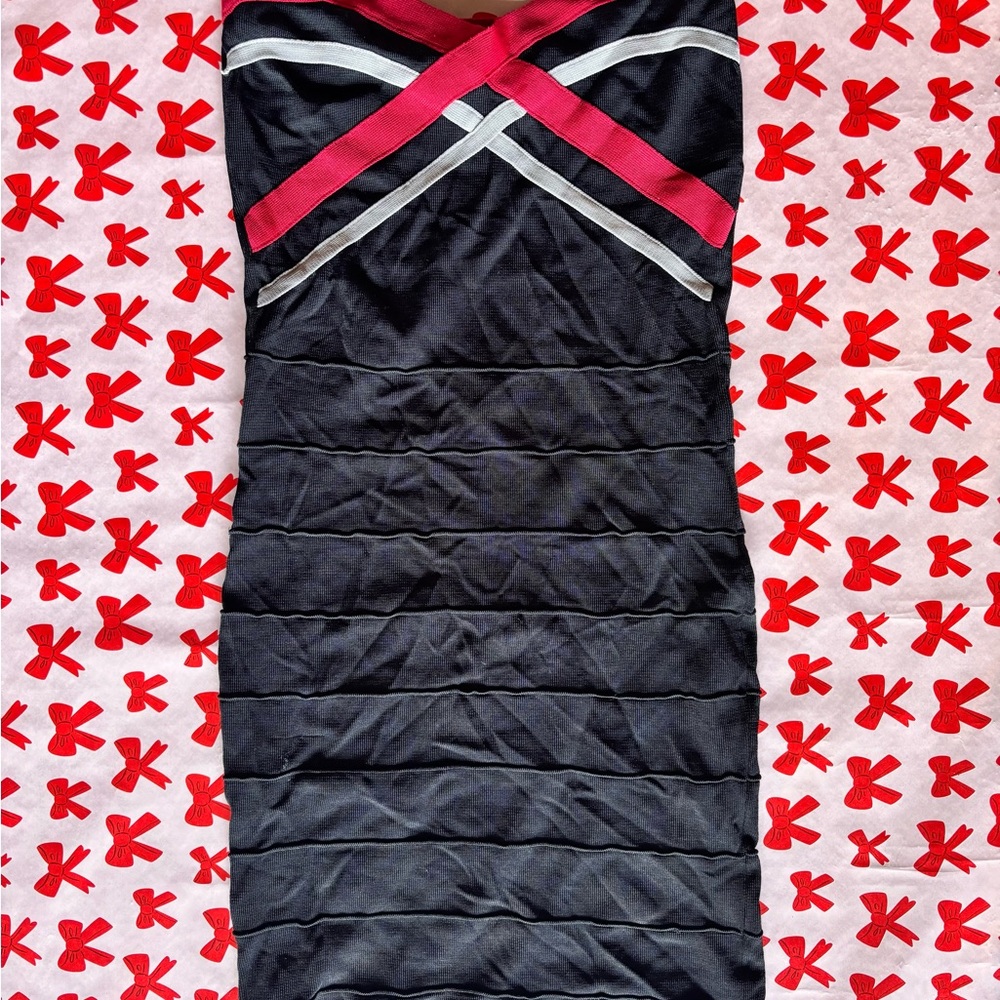Dots Elegant Black bodycon Women's Dress